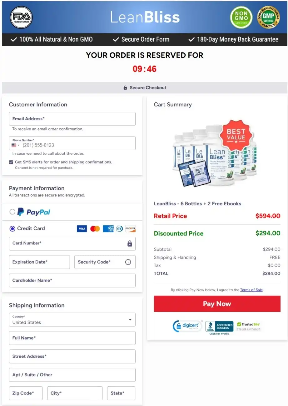 Secure Checkout Form